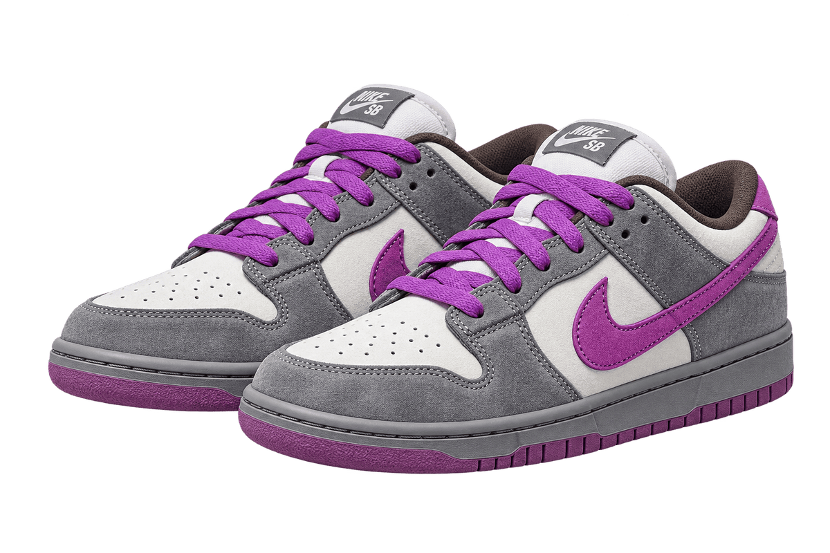 SB Gamuza Gris/Morada