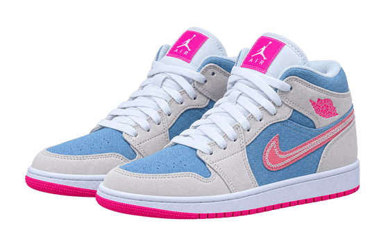 Retro 1 Gris/Azul/Rosado