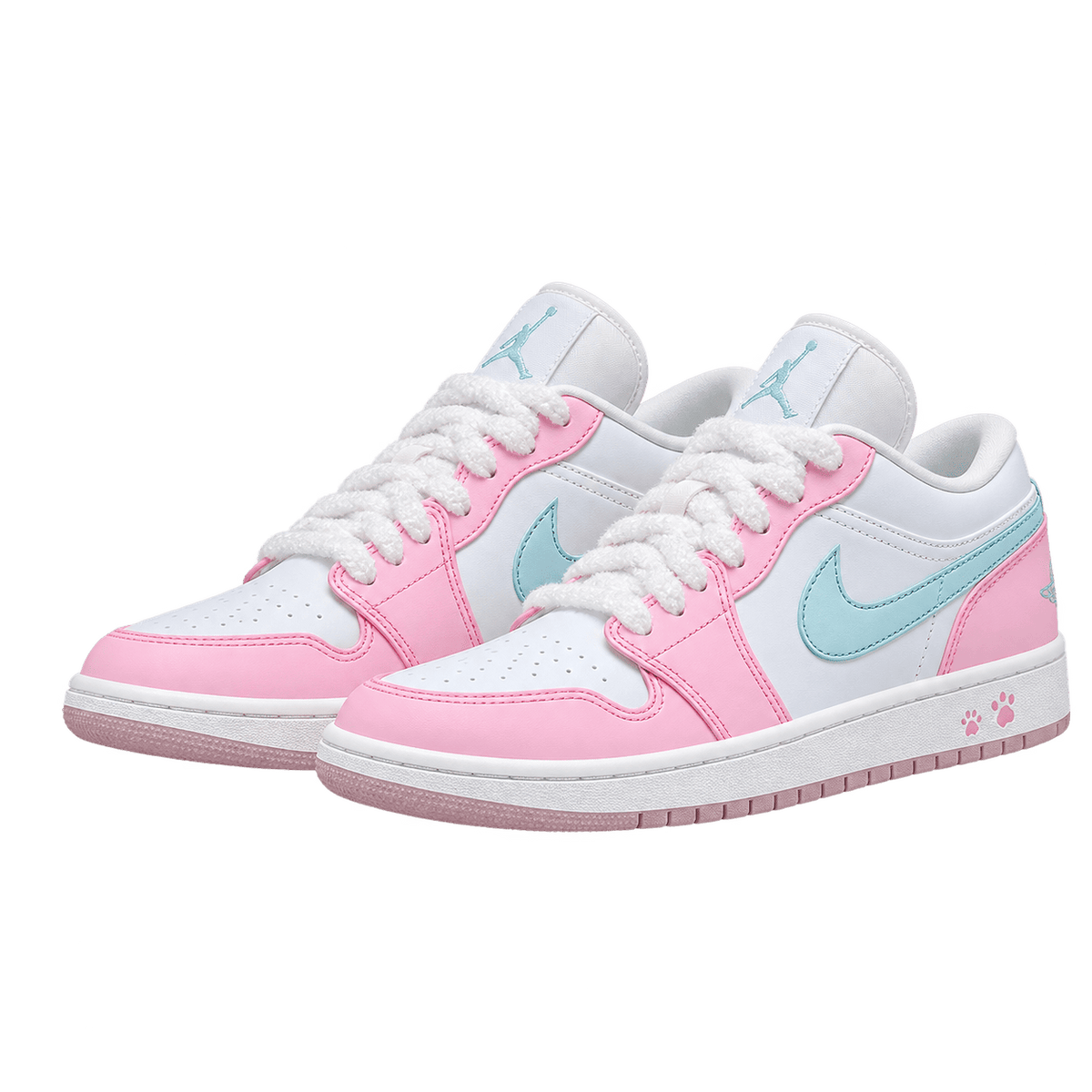 Retro 1 Low Blanco/Rosado/Tiffany