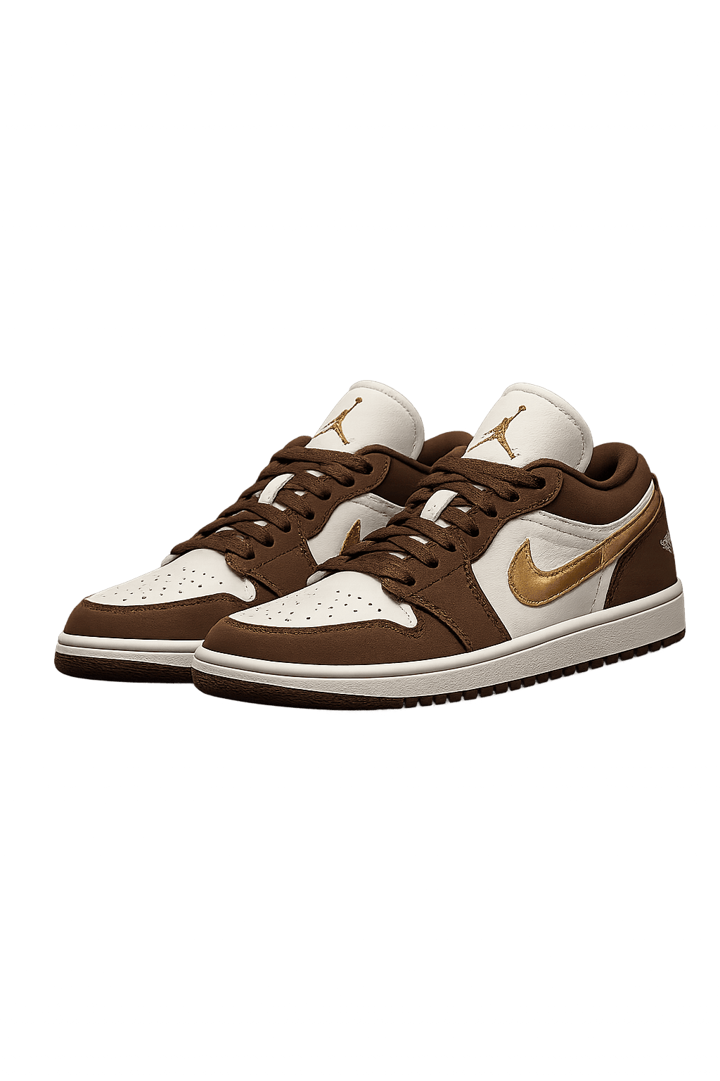 Retro 1 Low Cacao Wow Metallic Gold